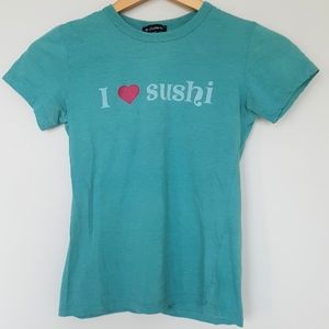 [LE CHÂTEAU] I ❤️ Sushi Babydoll Tee
